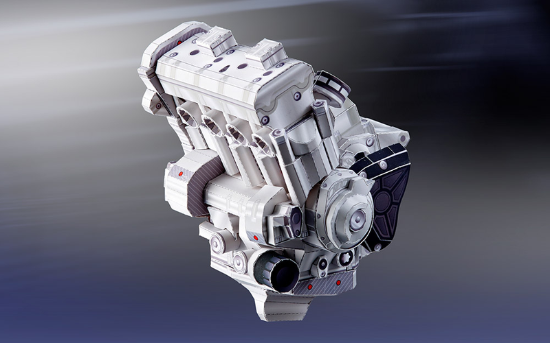The engine from the R1 Model
